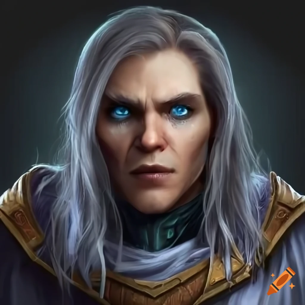 Detailed Farseer Character With Blue Eyes