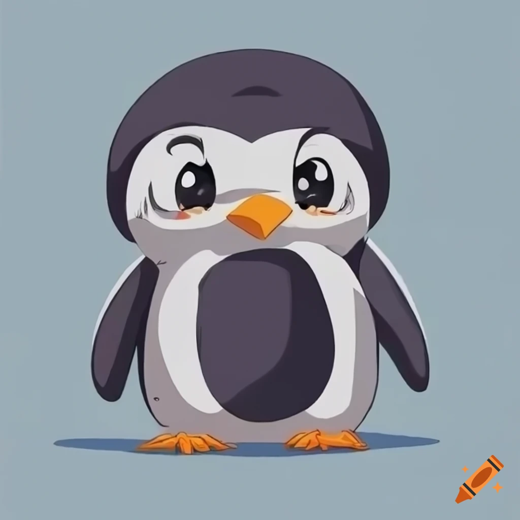 Cute Penguin with Knife Sticker | Cute penguins, Cute drawings, Cute doodles