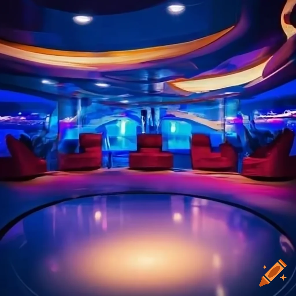 Dance floor on a luxury cruise ship on Craiyon