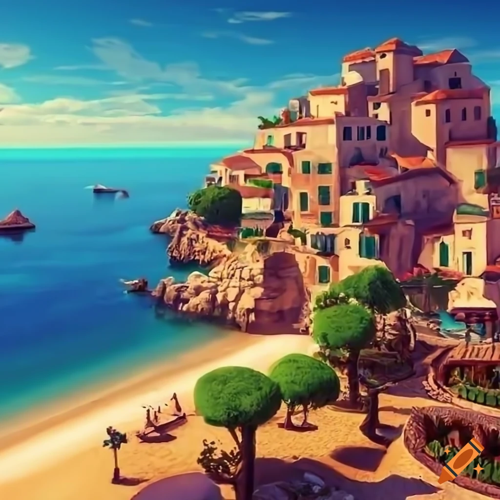 Beautiful Coastal City, European Town On Mediterranean Sea, Greek Island,  Many Little Houses, Picturesque Landscape, Travel And Tourism Concept Stock  Photo, Picture and Royalty Free Image. Image 21386038.