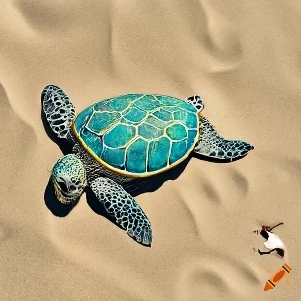 Sea Turtle in colored pencils - age 17. Time elapsed: 4 days :-) : r/drawing