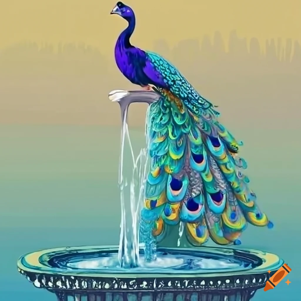 Drawing Of Beautiful Peacock On Warm Summer Day Pencil Art In Childish  Style Stock Illustration - Download Image Now - iStock