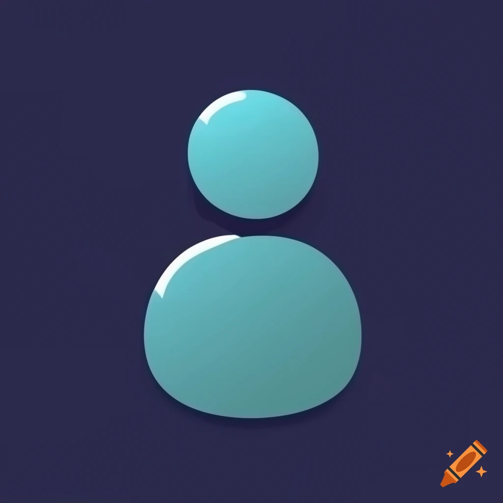 A simplified, elegant and professional user icon
