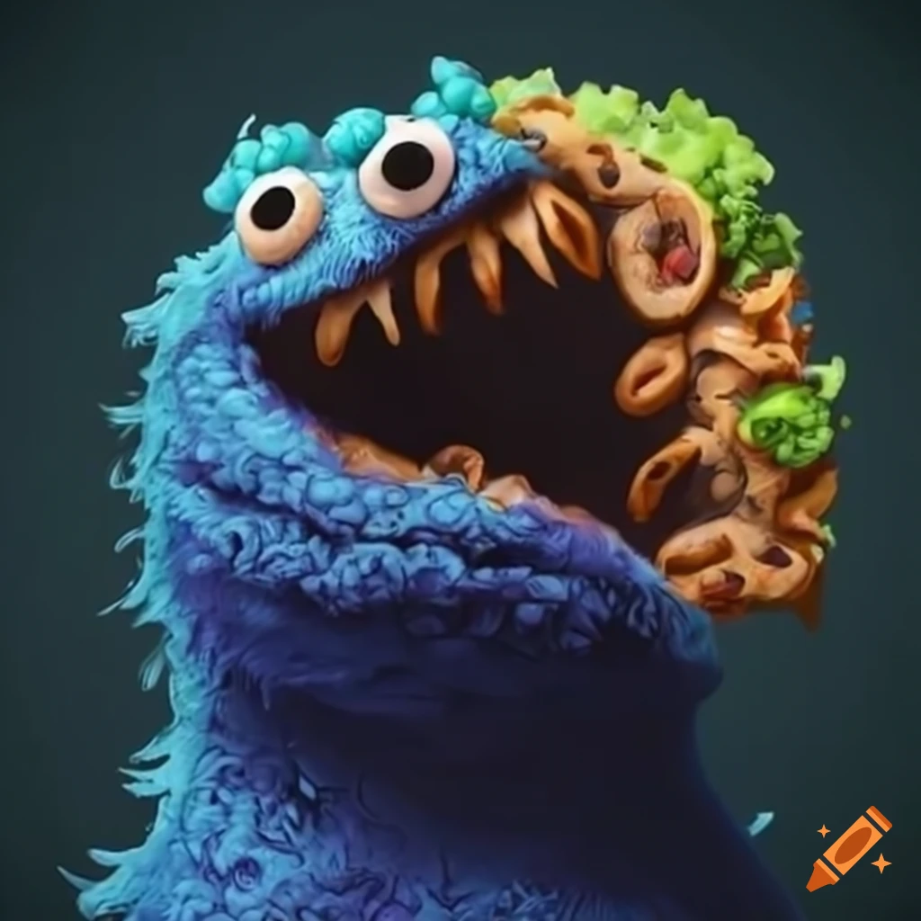 scary cookie monster