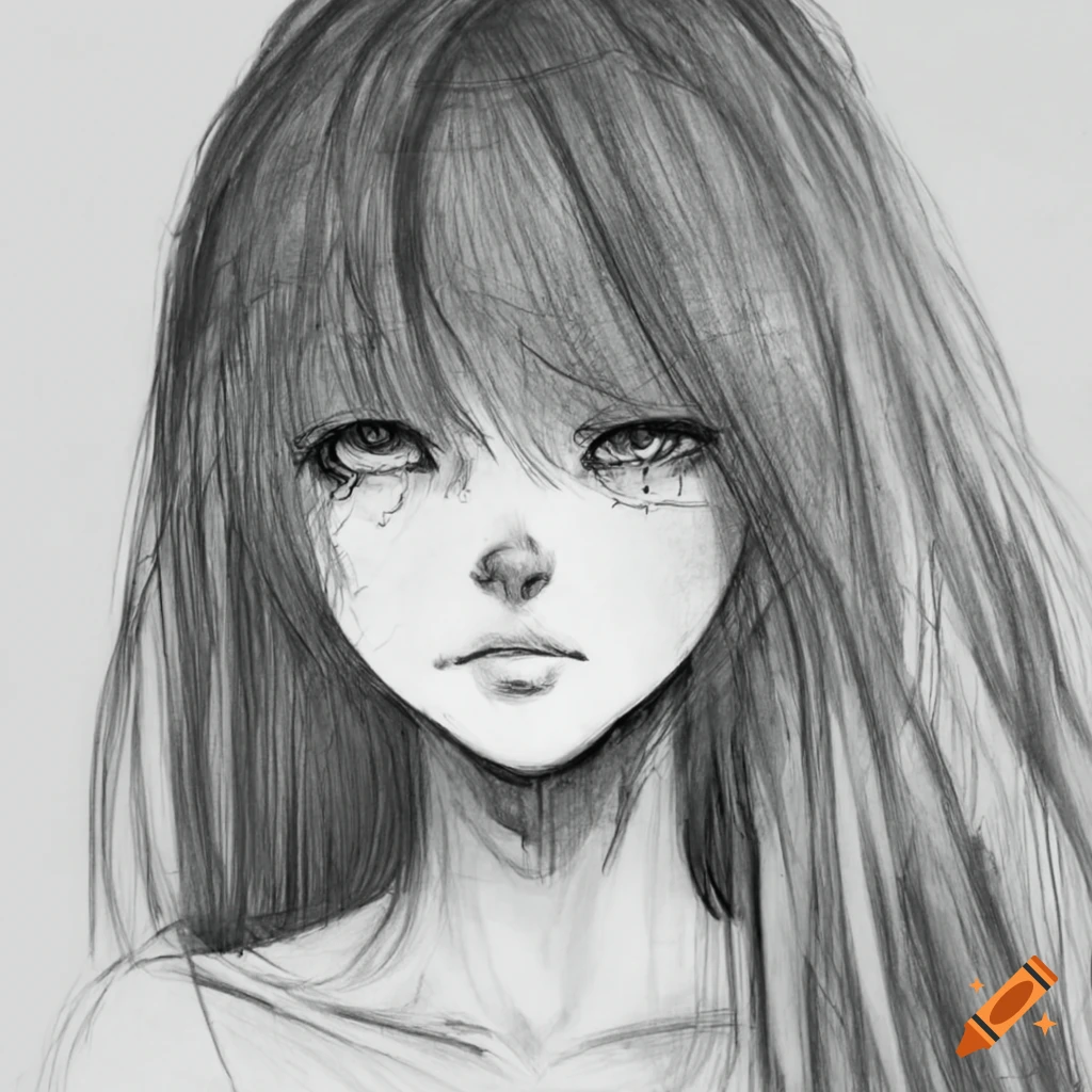 sad anime face - Artime arts - Drawings & Illustration, People & Figures,  Other People & Figures, Male - ArtPal