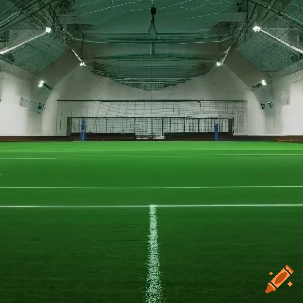 The external view of an indoor soccer field with capacity for 1000