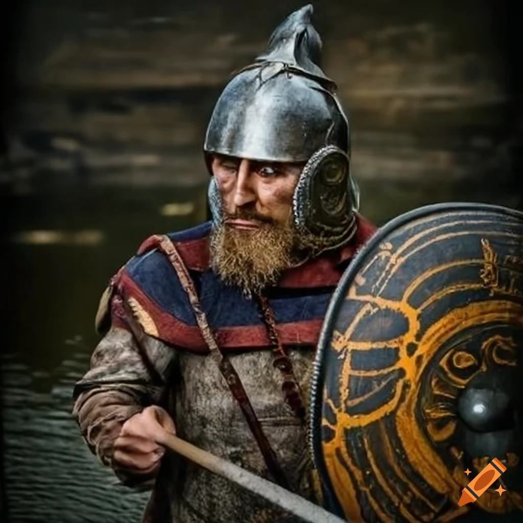 Galician warrior in the river on Craiyon