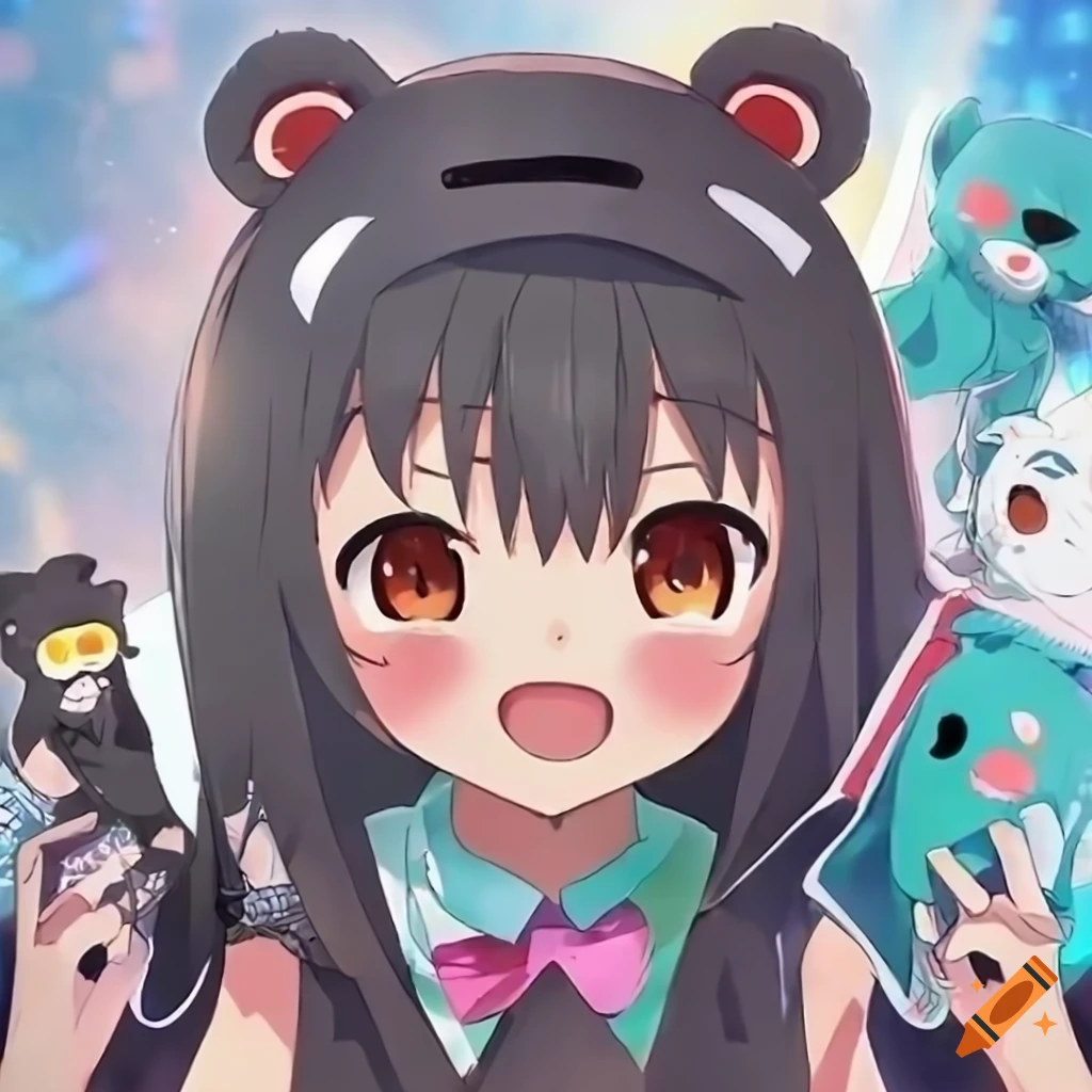 Bear anime girl pfp on Craiyon-demhanvico.com.vn