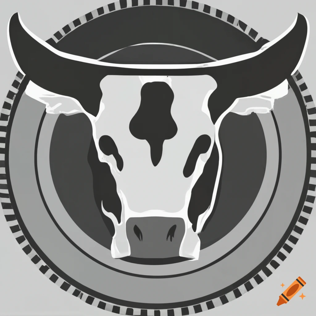 cow head linear logo design vector, cow linear emblem, cow head  illustration, farming logo Stock Vector | Adobe Stock