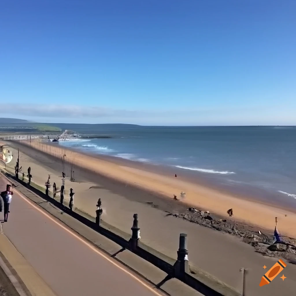 Tywyn seafront, wales