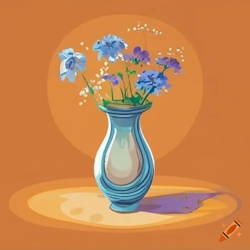 Rose Flower Vase Drawing Illustration PNG Images | PSD Free Download -  Pikbest-saigonsouth.com.vn