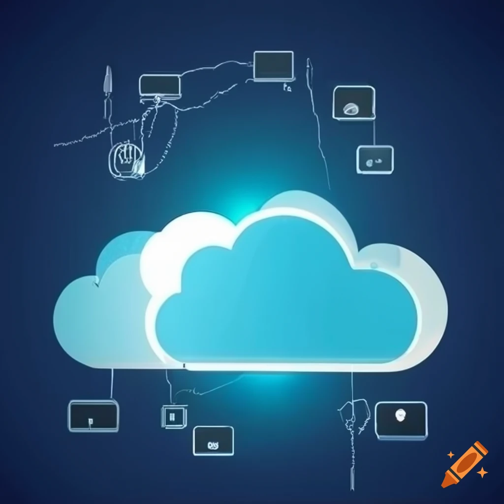 Cloud computing technology for your business on Craiyon