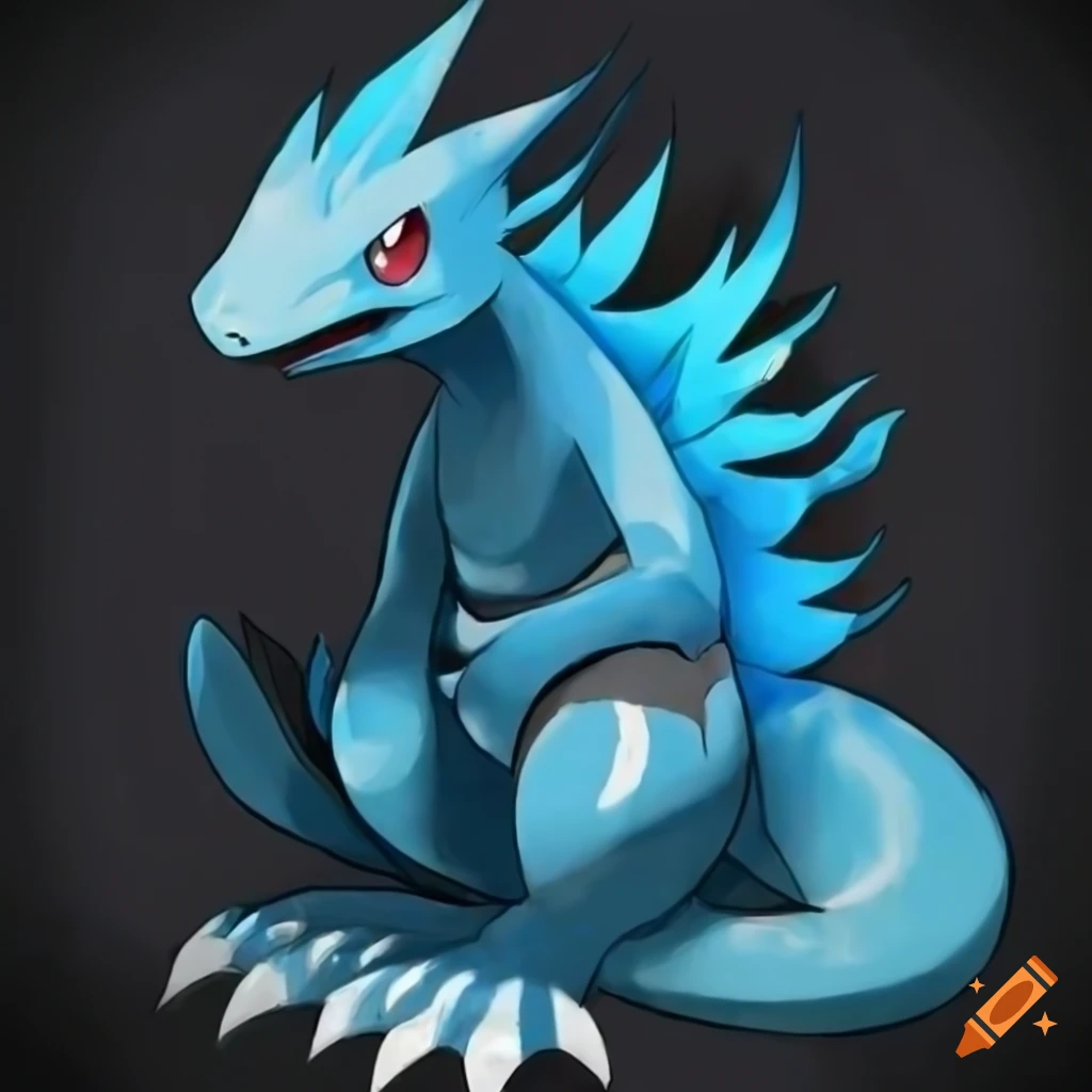 Blue lizard pokemon