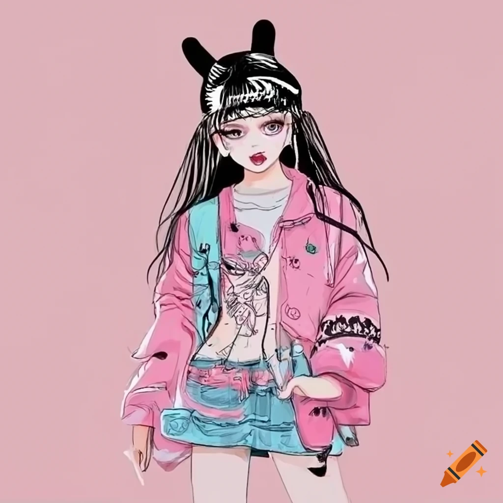 anime girl outfits drawings