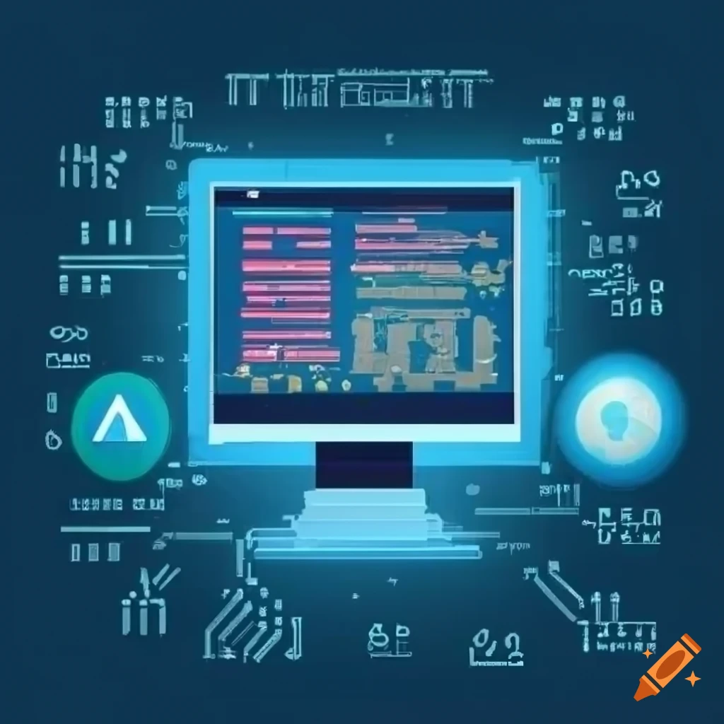 Source code typed in ide, software development, futuristic, ai ...