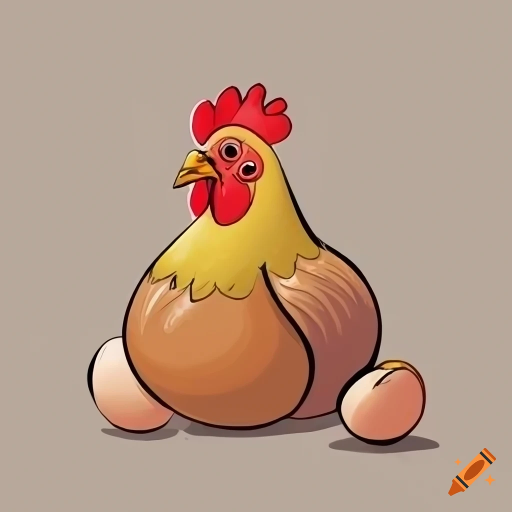 fat chicken cartoon