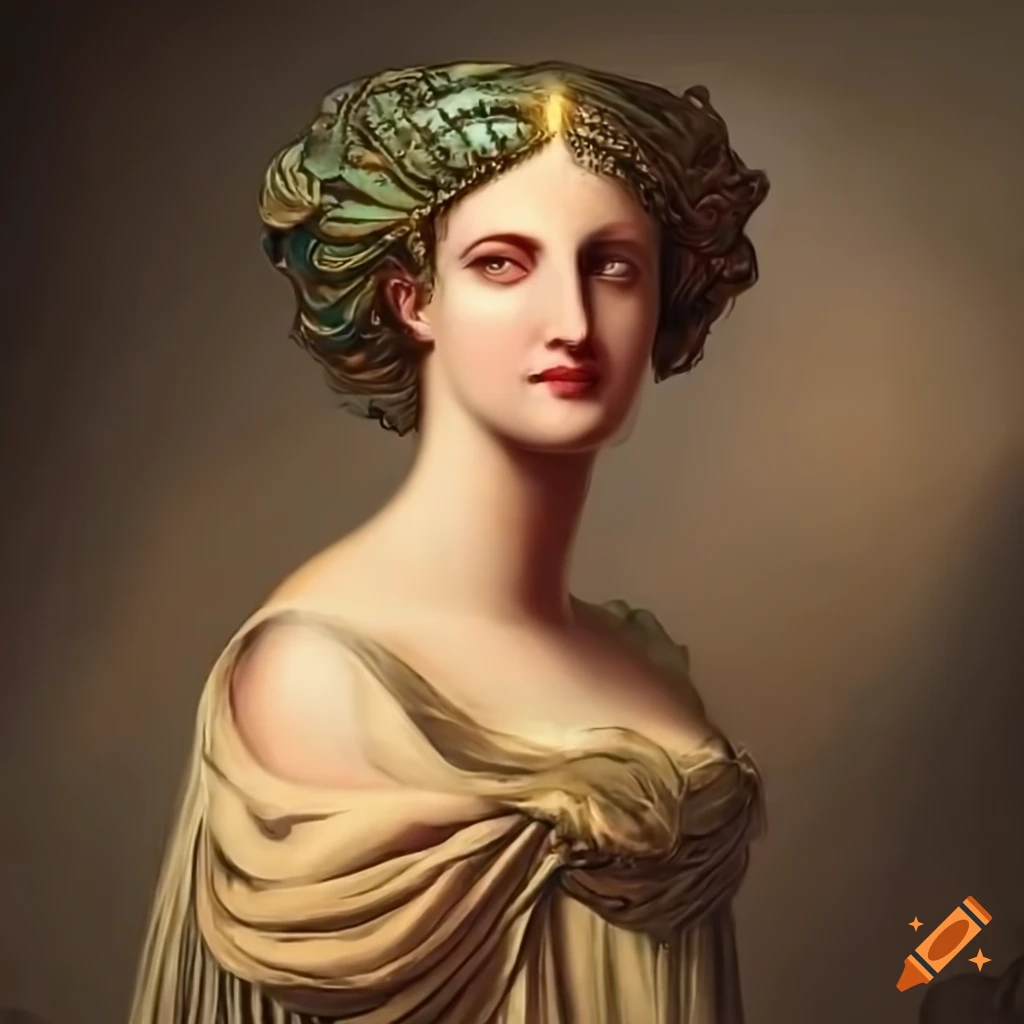 portrait-of-a-greek-goddess-in-front-of-a-fireplace
