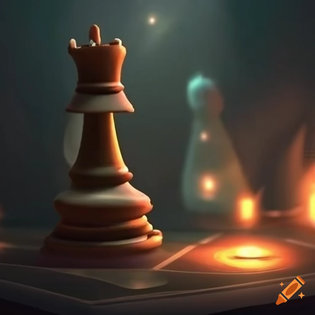 Make 3d chess with fantasy magical environment