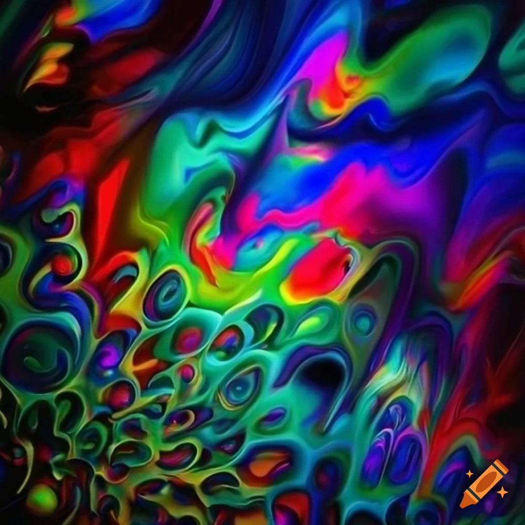 Vivid colorful abstract art