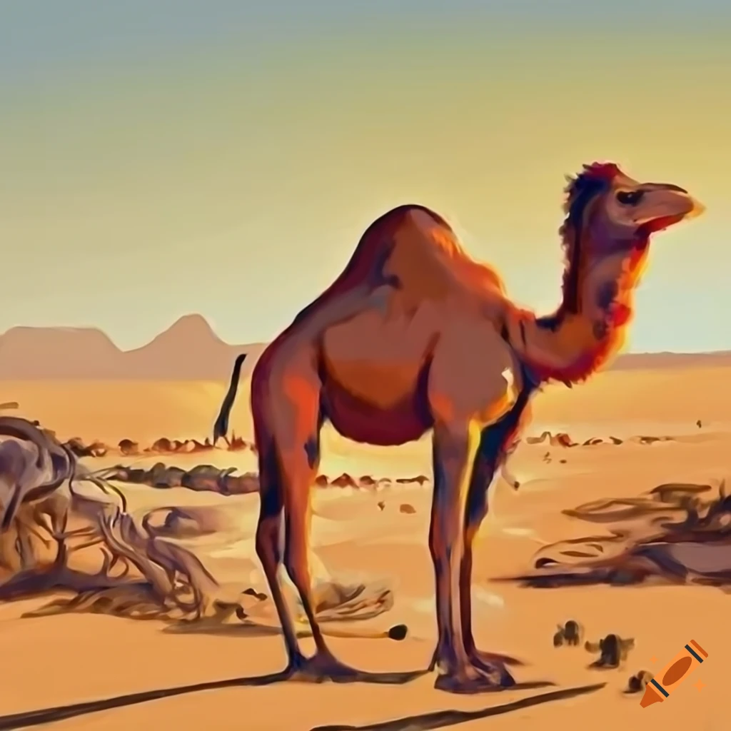 Thar Desert Camel Art: Canvas Prints, Frames & Posters