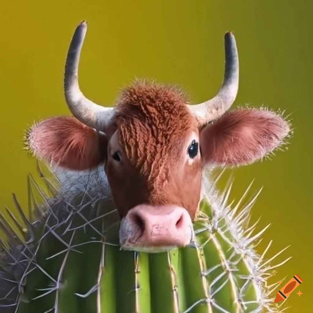 Cactuslike cow on Craiyon