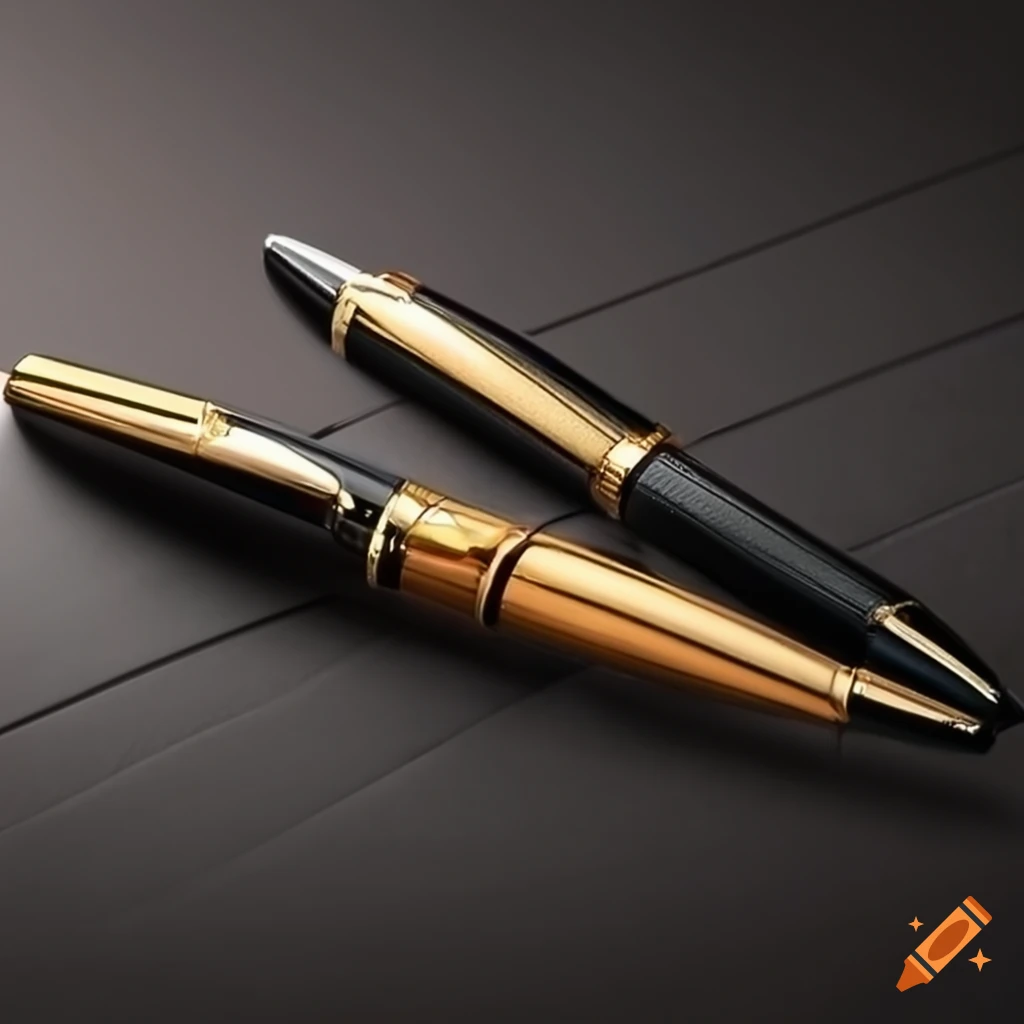 A luxury black pen with gold details, parker, sheaffer