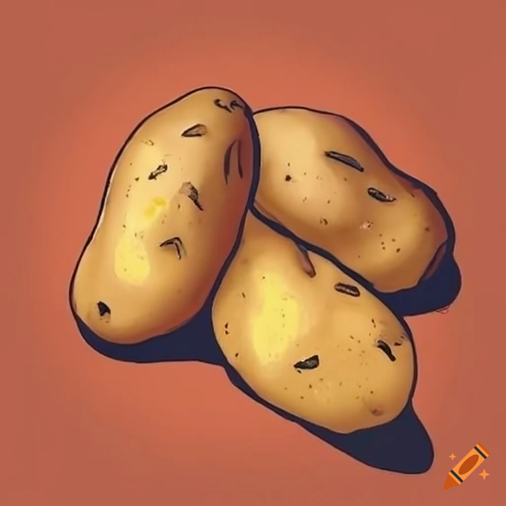 Cute potato image on Craiyon