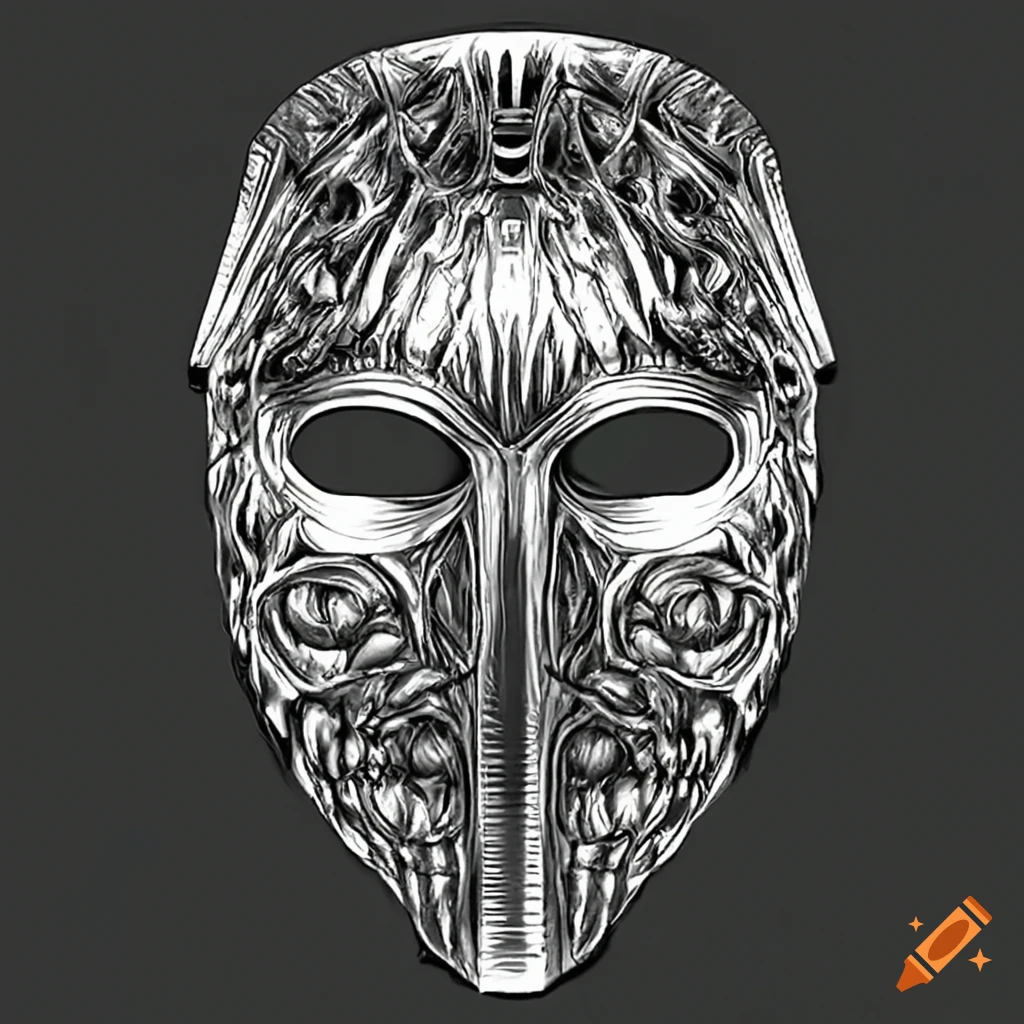 Steel mask on Craiyon