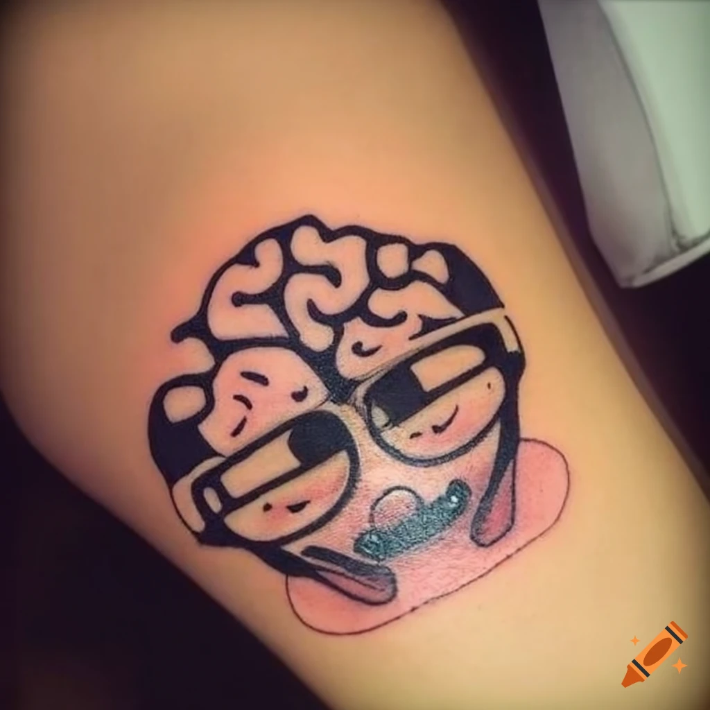 Head Brain Tattoo by Shogun Tats