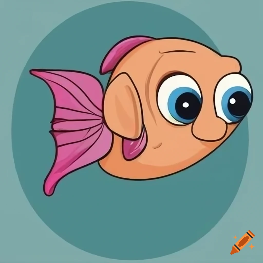 adorable pictures of cartoon eyes with a big fish