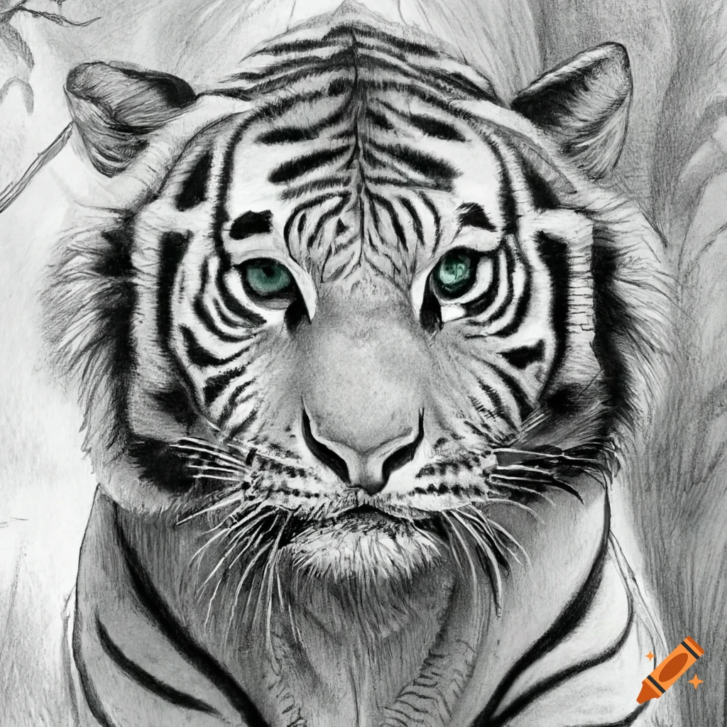 How to draw Tiger Step by step || Tiger Pencil Drawing - YouTube