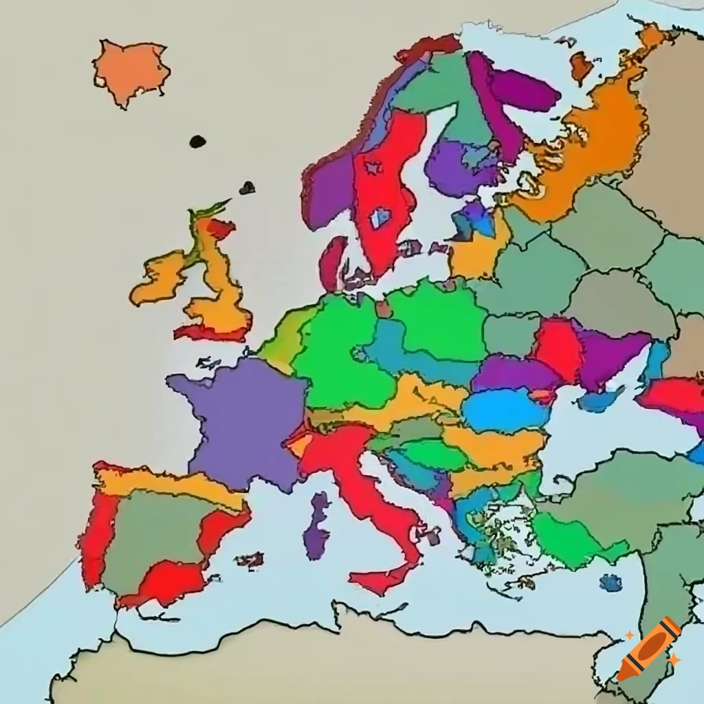 blank map of europe