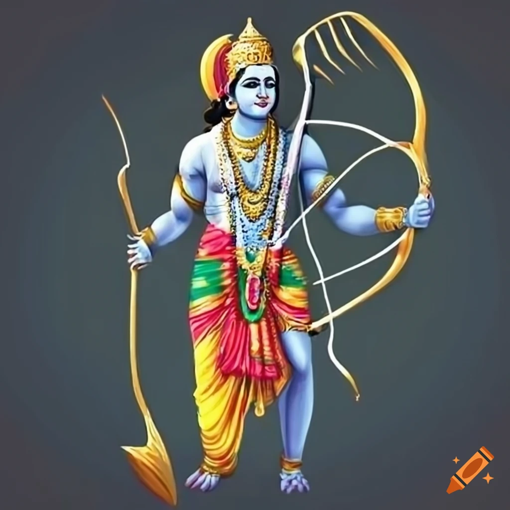 3d Hindu God Shri Ram, Sri Ram, Hindu God, Ayodhya PNG Transparent Image  and Clipart for Free Download