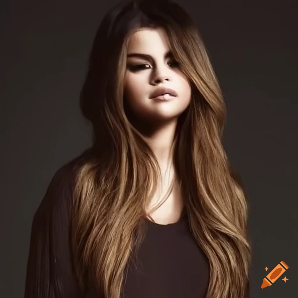 Selena Gomez Wavy Medium Brown Angled, Loose Waves Hairstyle | Steal Her  Style