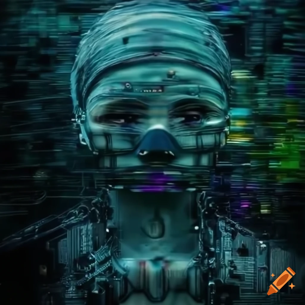 An ai-dystopian world ruled by autonomous machines