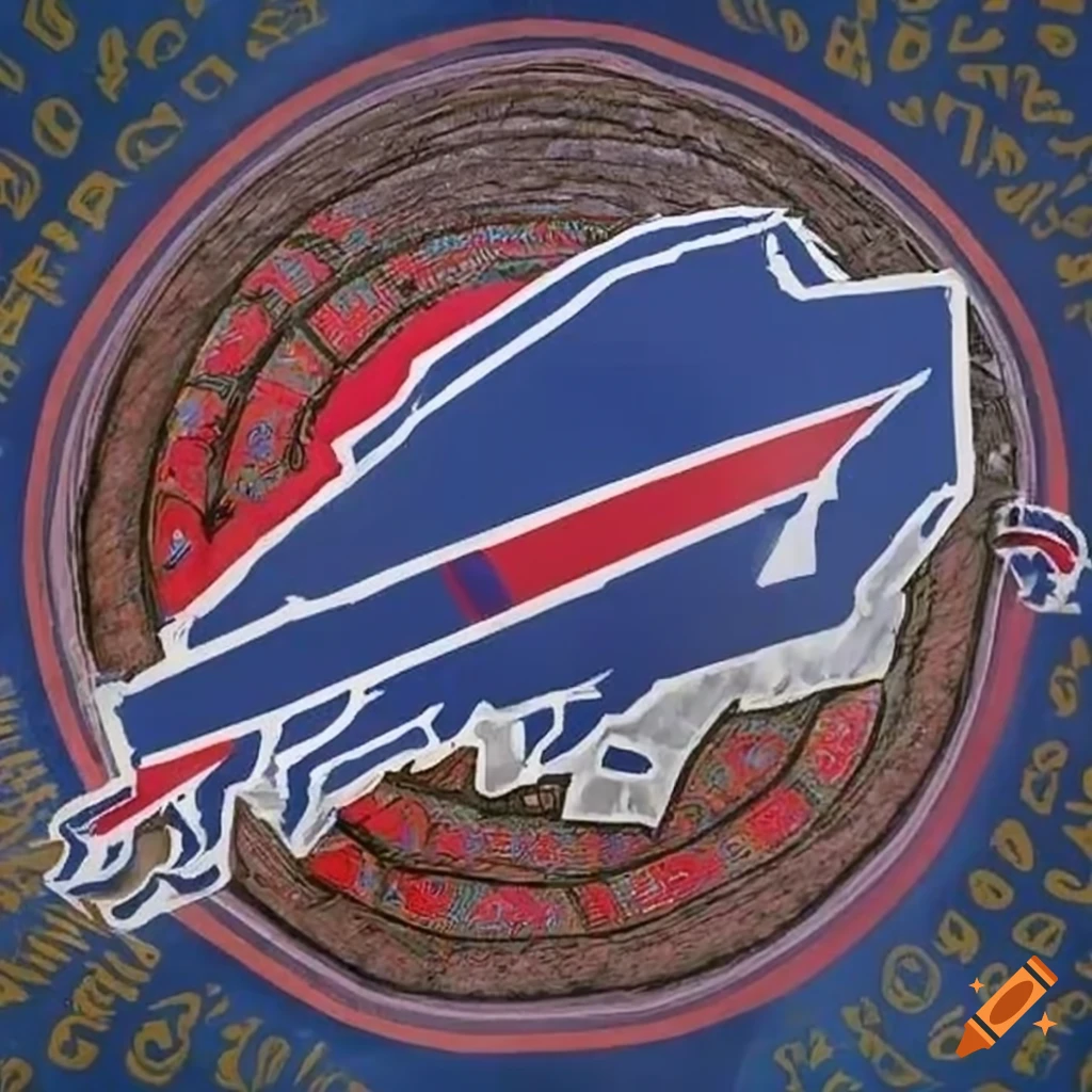 The logo of the buffalo bills but in a cartoon way on Craiyon