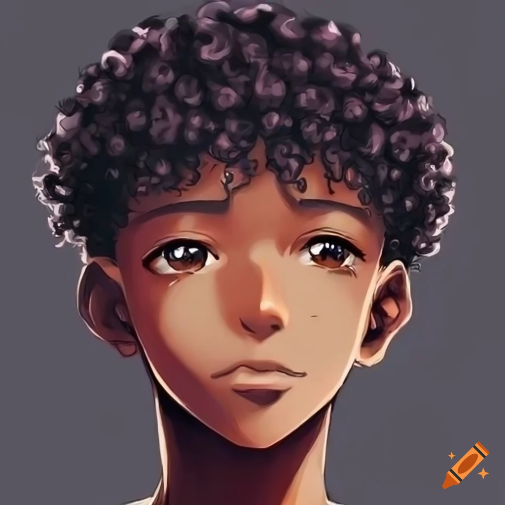 Portrait of Anime (Black Skinned Boy) by SunOFLove on DeviantArt