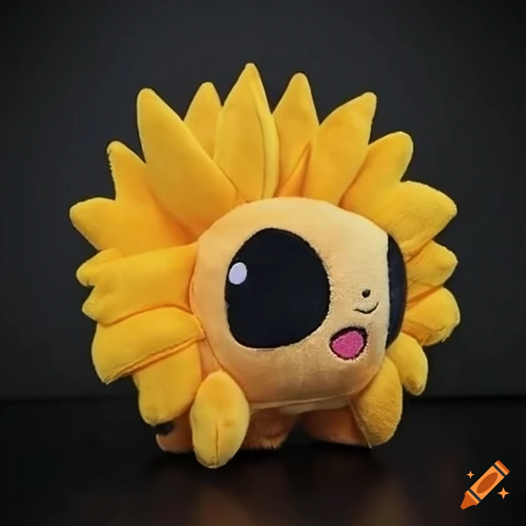 Stitch sunflower plush toy on Craiyon