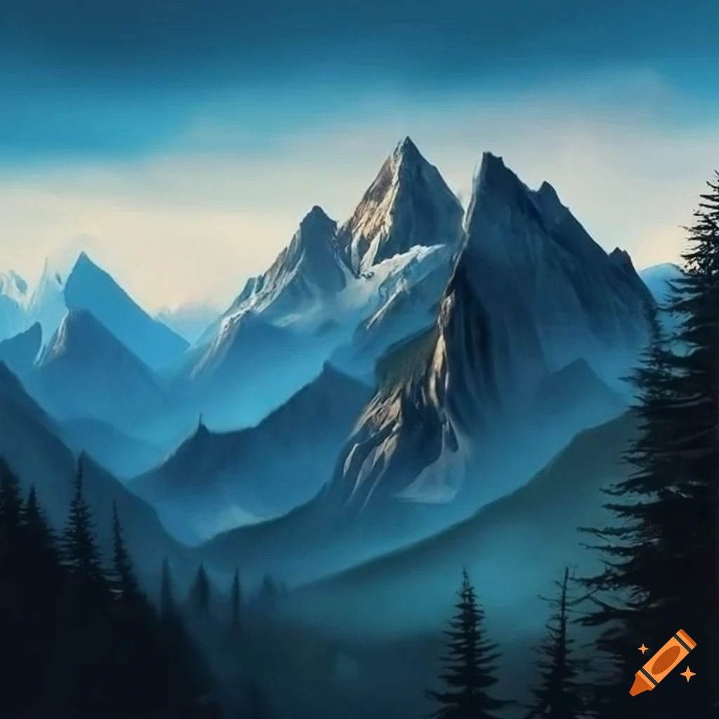 How to Paint a Mountain Scenery | Step by Step Tutorial | Oil Pastels  Artwork — Steemit