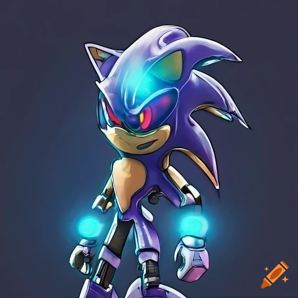 Hadronus - [FANART] Modern Mecha Sonic Concept