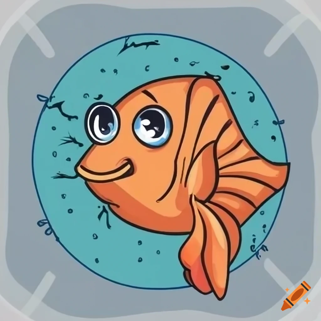 adorable pictures of cartoon eyes with a big fish