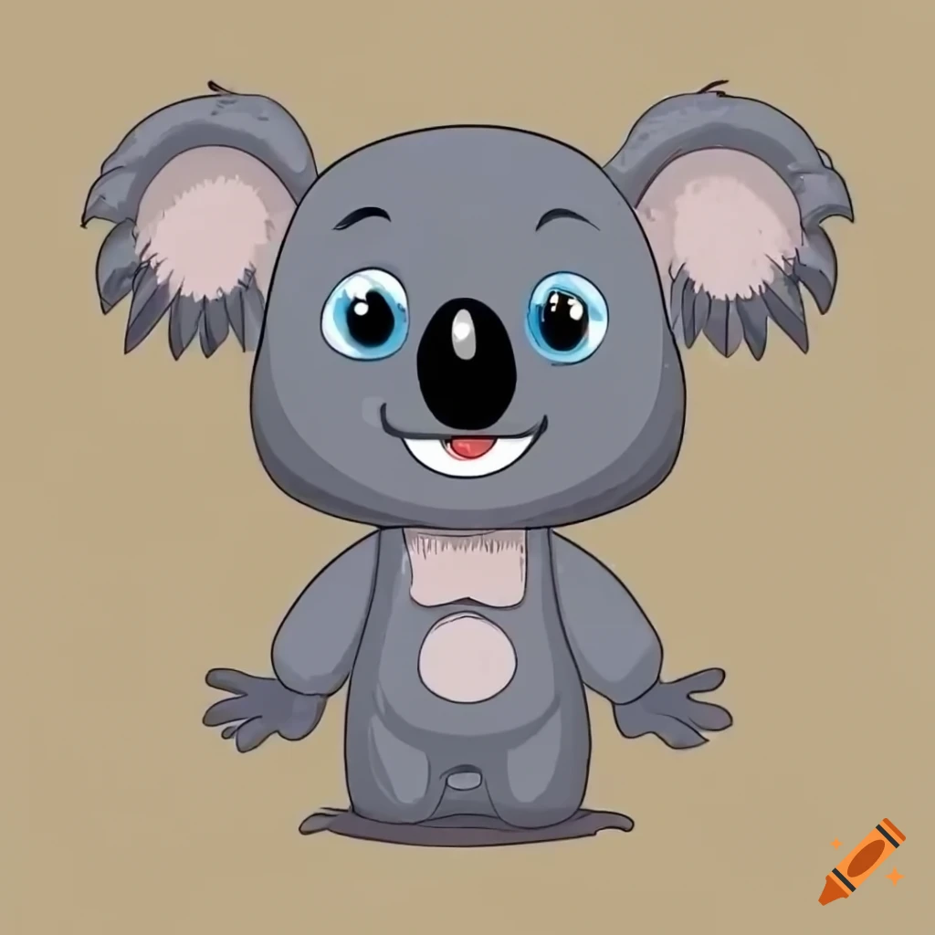 happy koala clip art