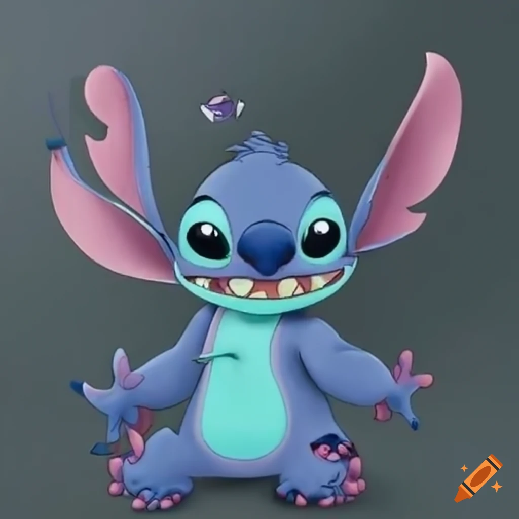 Stitch holding the number 16