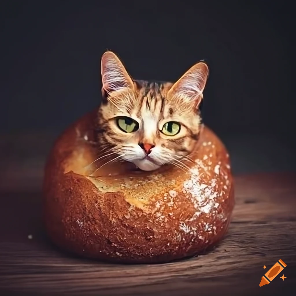 Cat is bread on Craiyon