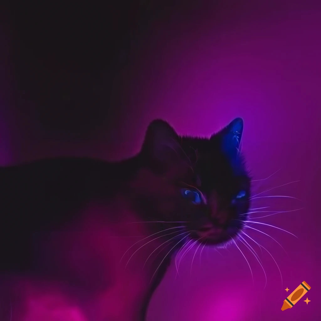 glowing cat wallpaper