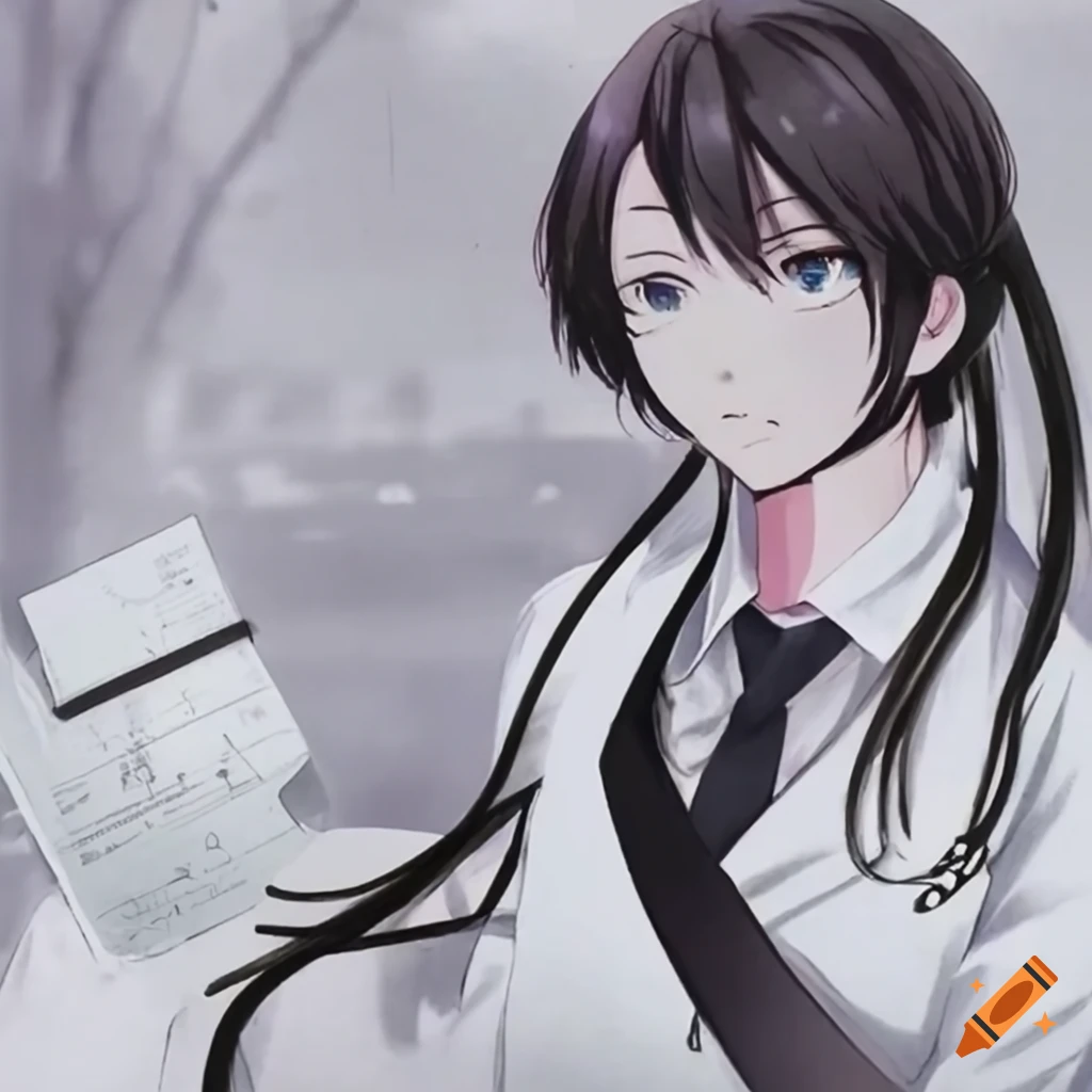 Anime nurse with a syringe and medical mask on Craiyon
