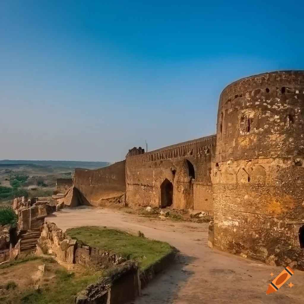 sagala fort, north punjab, photorealistic photo , 2000 years ago