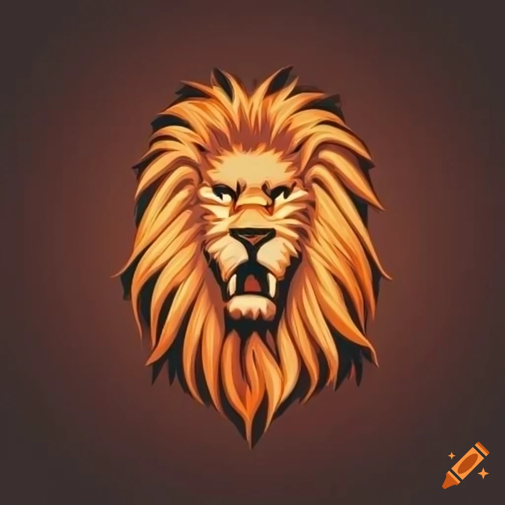 roaring lion head logos