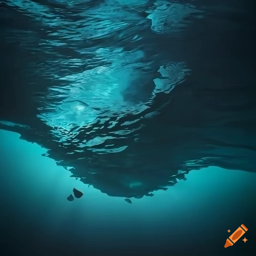 Abstract underwater album cover