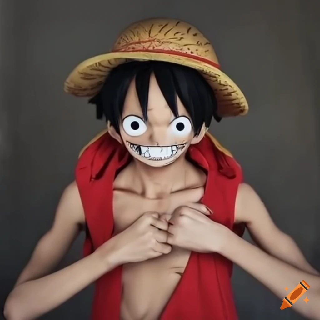Cosplayer Wearing the Costume of Monkey D.Luffy from the Manga One Piece.  Editorial Stock Photo - Image of hairstyle, dressing: 209801688
